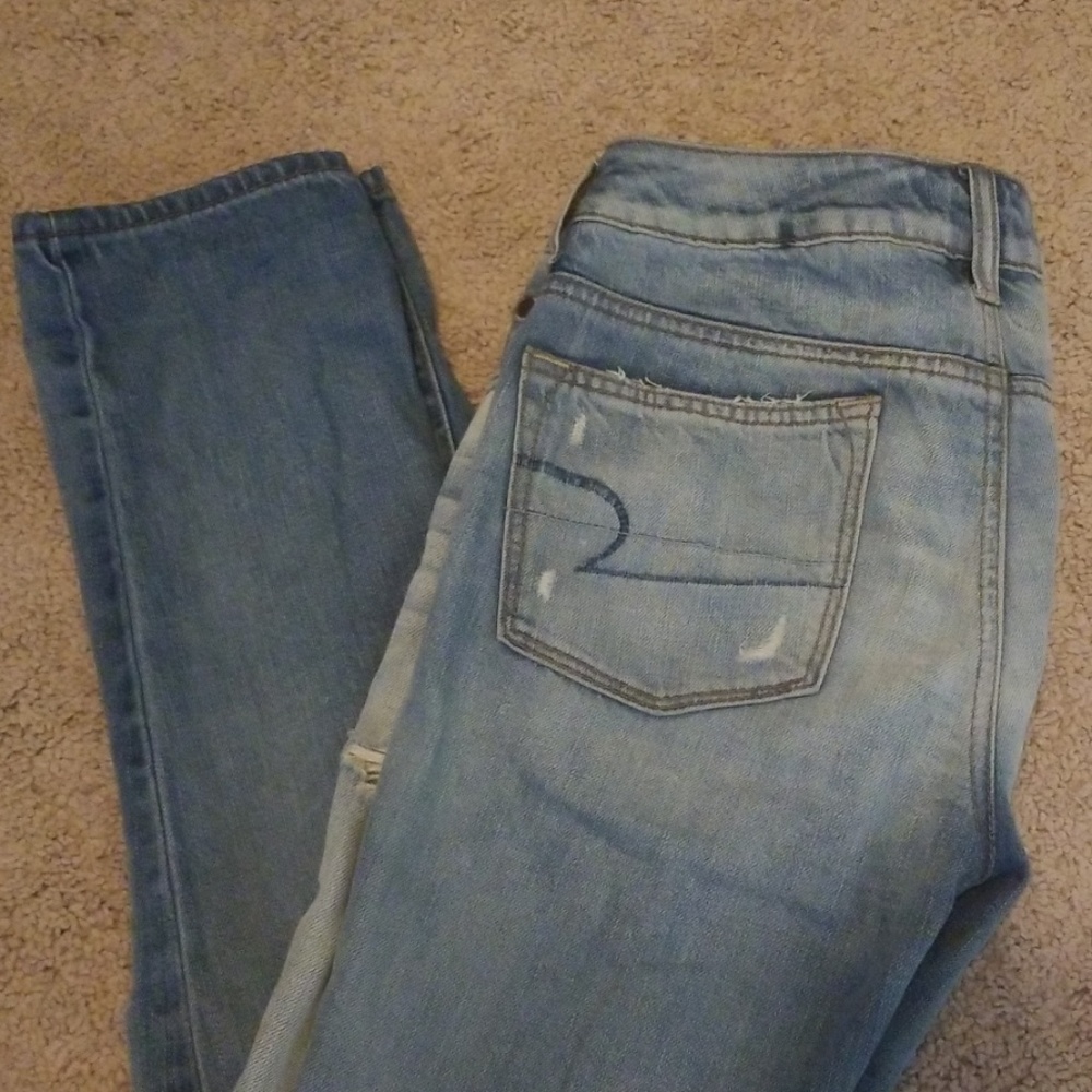 Size 2 Ripped Boyfriend Jeans